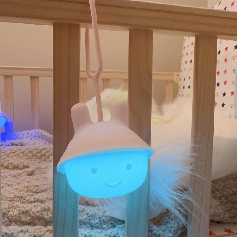 Bluejw Light Mini Hanging Lovely Small LED Silicone Lamp - Kids Night Light - Portable Silicone Night Lights for Bedroom, Nursery Decor - Image 3